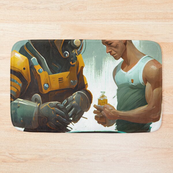 Item preview, Conversing Over a Wrench and Honey Digital Painting designed and sold by CodeAndColors.