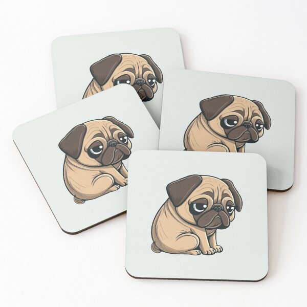 Item preview, Cute Old Pug Sad Dog | Anime Manga  designed and sold by JFFStore.