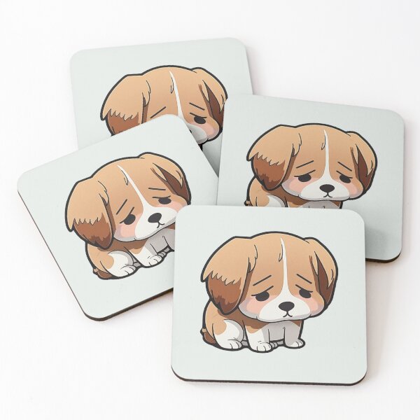 Item preview, Cute Japanese Sad Dog | Anime Manga  designed and sold by JFFStore.