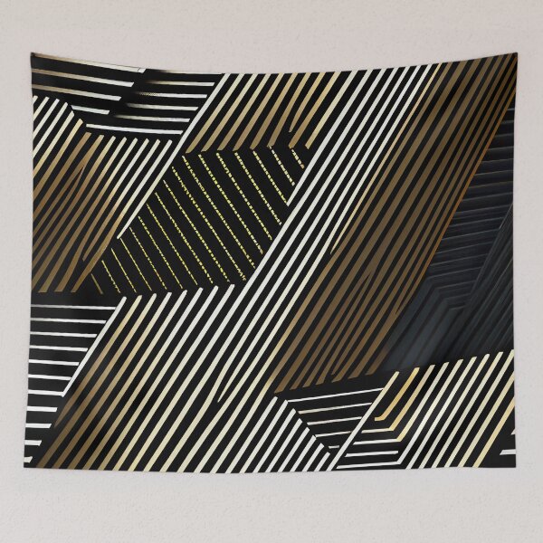 Item preview, Angular Classic Rough Line Pattern Digital Painting designed and sold by CodeAndColors.