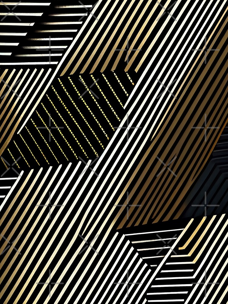 Aperçu 5 sur 5. Robe trapèze avec l'œuvre Angular Classic Rough Line Pattern Digital Painting créée et vendue par CodeAndColors.