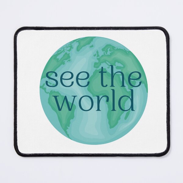 Item preview, See The World Teal designed and sold by annmariestowe.