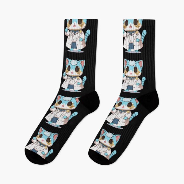 Item preview, Cutest Cat Nurse Doctor Cartoon Anime Style Animal designed and sold by AnimalArtPhotos.