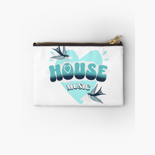 Item preview, HOUSE MUSIC  - HOUSE Is Where The Heart Is (blue)  designed and sold by Discothreadz.