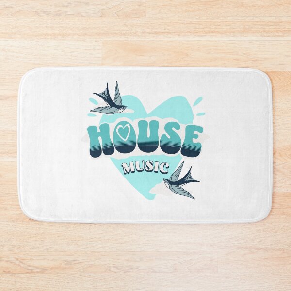 Item preview, HOUSE MUSIC  - HOUSE Is Where The Heart Is (blue)  designed and sold by Discothreadz.