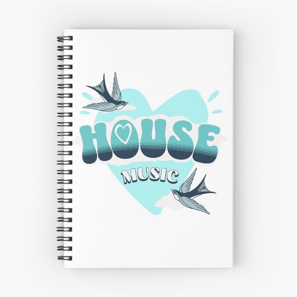 Item preview, HOUSE MUSIC  - HOUSE Is Where The Heart Is (blue)  designed and sold by Discothreadz.