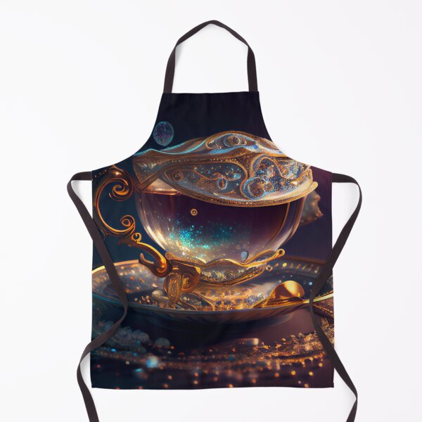 Artikelvorschau, Glittering Tea Time Digital Painting entworfen und verkauft von CodeAndColors.