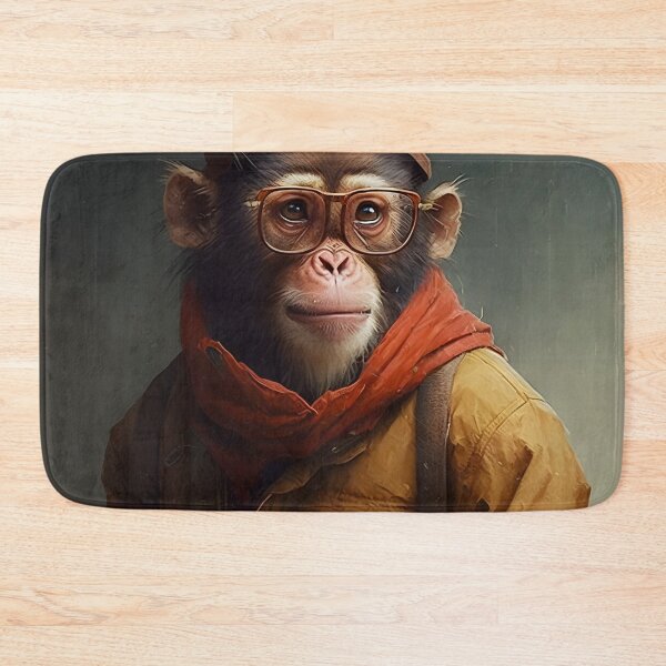 Item preview, Hipster Monkey in rain designed and sold by AgitProPrints.