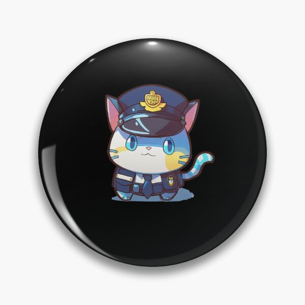 Cat Police Officer Cartoon Anime Style Animal Sticker for Sale by  AnimalArtPhotos