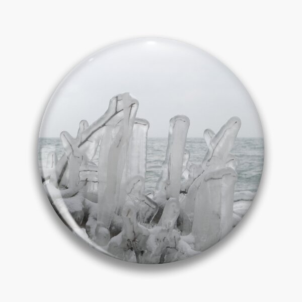 Item preview, Lakeside Ice Sculptures with Snowflakes designed and sold by Georgia Mizuleva.