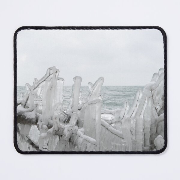 Item preview, Lakeside Ice Sculptures with Snowflakes designed and sold by Georgia Mizuleva.