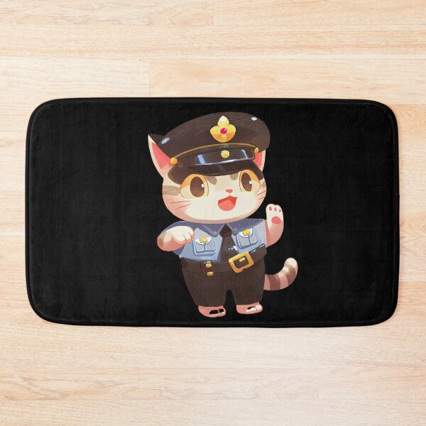 Item preview, Police Cat Officer Cartoon Anime Style Animal designed and sold by AnimalArtPhotos.