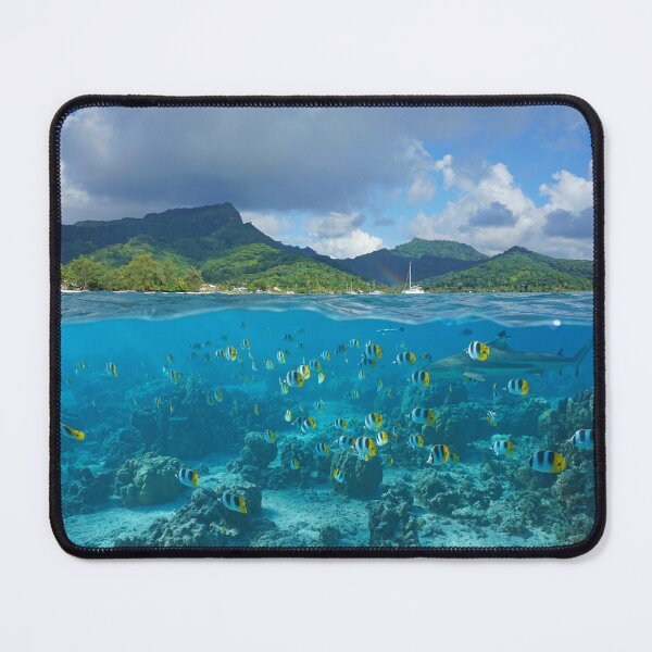 Item preview, Above and below sea surface French Polynesia designed and sold by Seaphotoart.