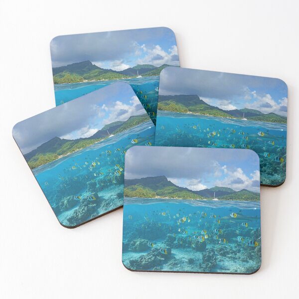Item preview, Above and below sea surface French Polynesia designed and sold by Seaphotoart.