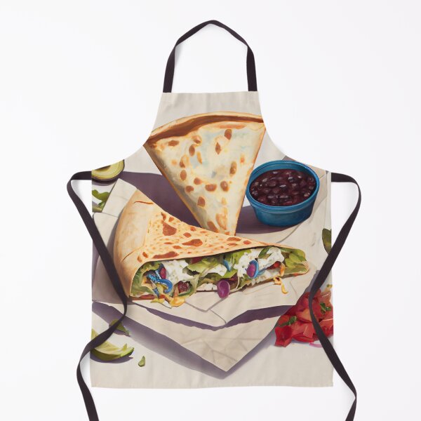 Item preview, A Taco-Lovers Dream Cornflower Quesadilla and Burritos Digital Painting designed and sold by CodeAndColors.