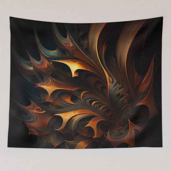 Item preview, Turbulent Textured Exotica Digital Painting designed and sold by CodeAndColors.