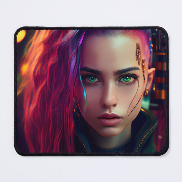 Item preview, Cyberpunk Girl of the Dystopian Future  designed and sold by KOTOdesign.