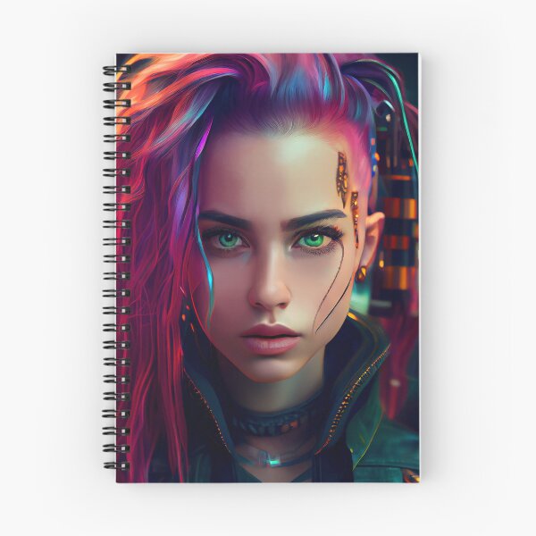 Item preview, Cyberpunk Girl of the Dystopian Future  designed and sold by KOTOdesign.