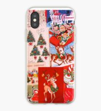 Vintage Weihnachtskarten 2 iPhone-Hülle & Cover