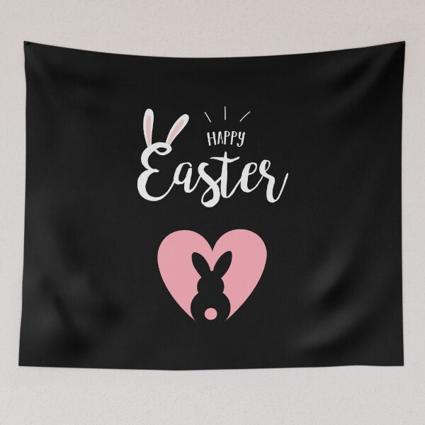 Aperçu de l'œuvre Happy Easter Bunny Cute créée et vendue par VersoShopping.