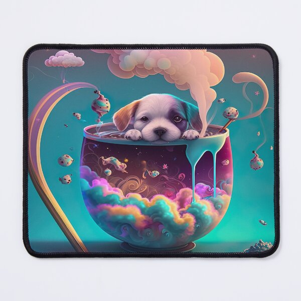 Item preview, Galaxy dog tea designed and sold by MANGA Crusade.