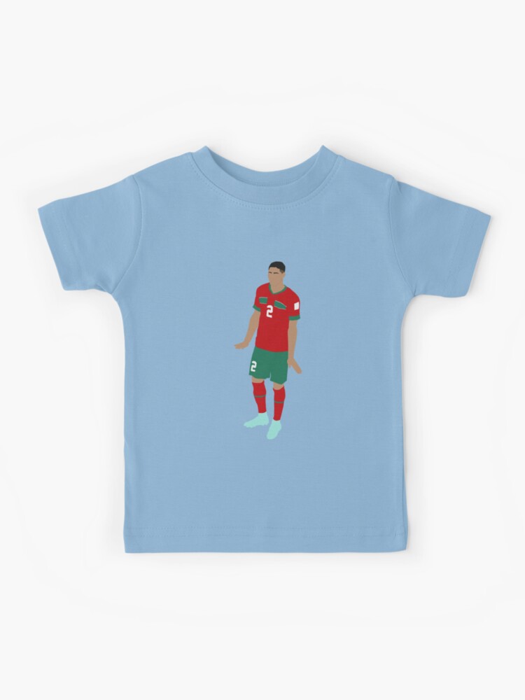 Achraf Hakimi Morocco Celebration  Kids T-Shirt for Sale by