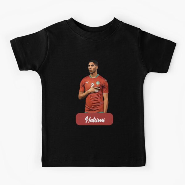 Achraf Hakimi Morocco Celebration  Kids T-Shirt for Sale by  PetraRosaDesign