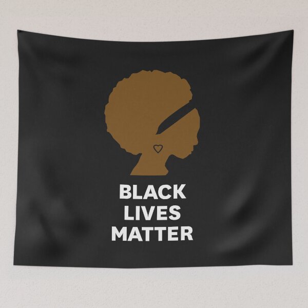 Item preview, Black Lives Matter: Fly Afro Black Woman Illustration designed and sold by friendlyspoon.