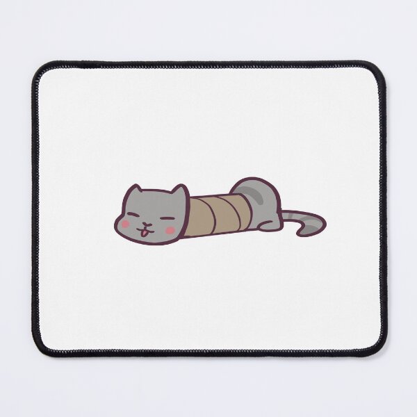 Item preview, Cute Gray Cat Stuck in Toilet Paper Roll designed and sold by ThumboArtBumbo.