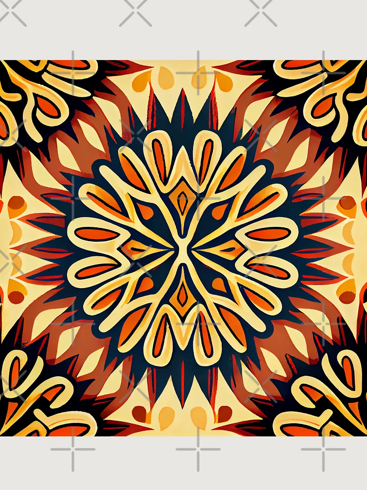 Thumbnail 6 von 6, Premium Oversized Pullover, Energetic Desert Modern Pattern Digital Painting designt und verkauft von CodeAndColors.