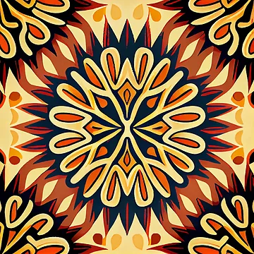 Vorschaubild zum Design Energetic Desert Modern Pattern Digital Painting von CodeAndColors