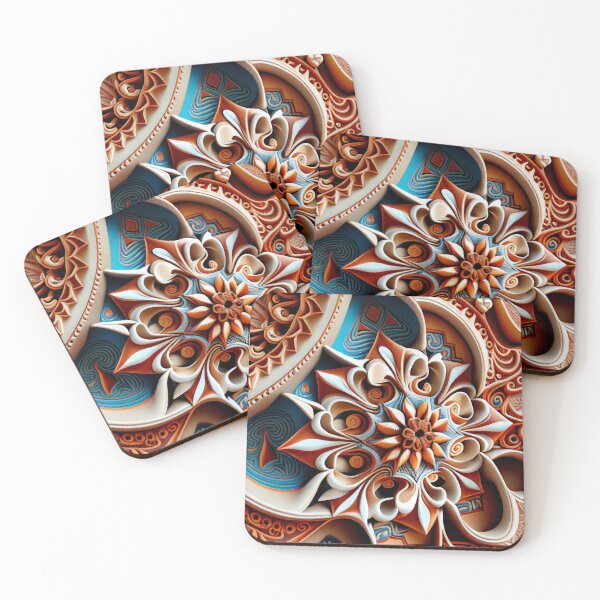 Item preview, Dazzling Complex Clay Surreal New Mediterranean Pattern Digital Painting designed and sold by CodeAndColors.