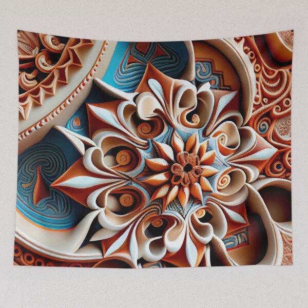 Item preview, Dazzling Complex Clay Surreal New Mediterranean Pattern Digital Painting designed and sold by CodeAndColors.