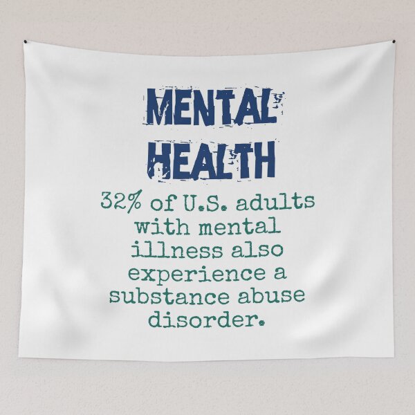 Item preview, 32 Percent of Adults With Mental Illness - Mental Health Quote designed and sold by CrankyOldDude.