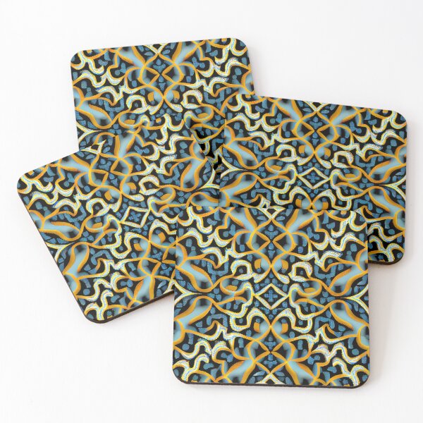 Item preview, Dynamic Formal Scandifornian Pattern Digital Painting designed and sold by CodeAndColors.