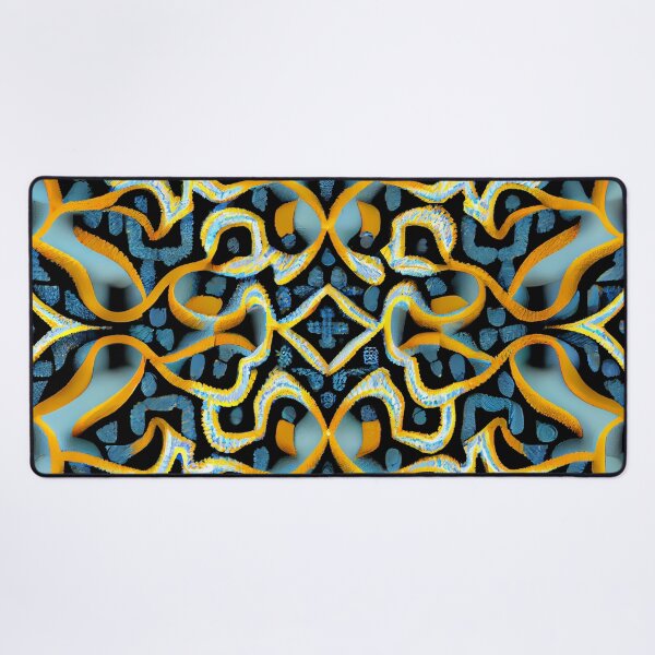 Item preview, Dynamic Formal Scandifornian Pattern Digital Painting designed and sold by CodeAndColors.