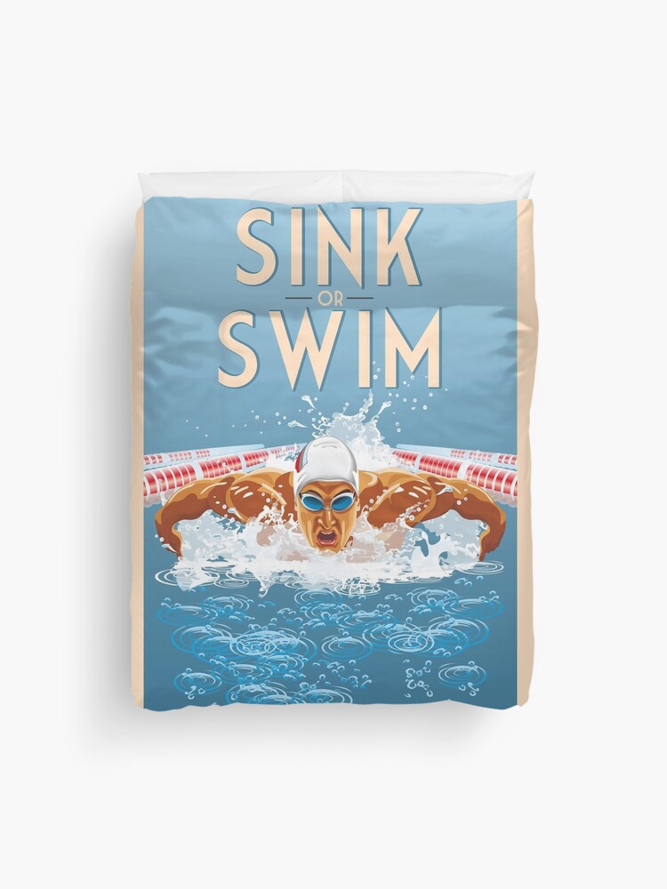 Swimmers Vintage French Swimming Lessons | Poster