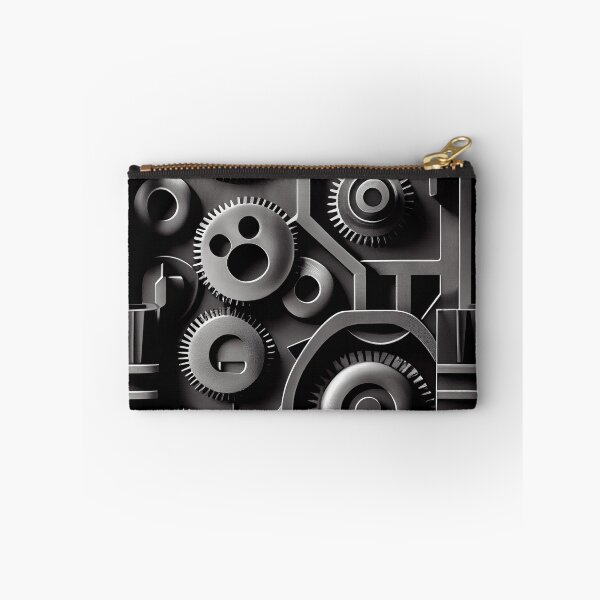 Item preview, Monochromatic Happy Dramatic Industrial Pattern Digital Painting designed and sold by CodeAndColors.