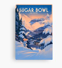 Sugar Bowl, Ski Poster Canvas Print