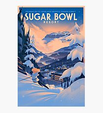 Sugar Bowl, Ski Poster Photographic Print