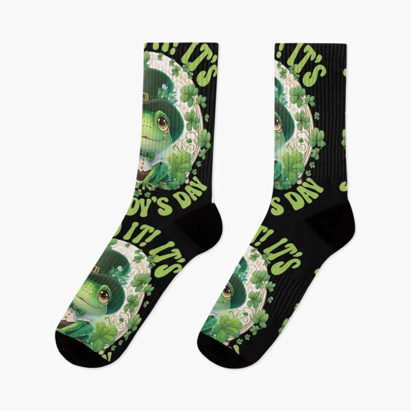 Item preview, Hop To It! It's St. Paddy's Day St. Patrick's Day Cute Frog Leprechaun designed and sold by GravitiTees.