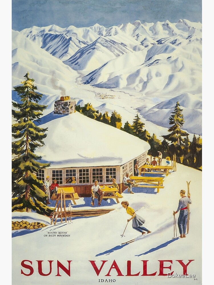Sun Valley, Ski Poster by BokeeLee