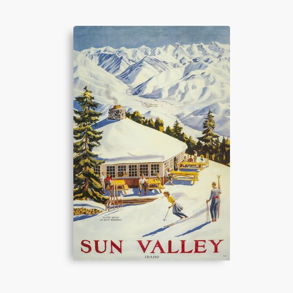 Sun Valley, Ski Poster Canvas Print