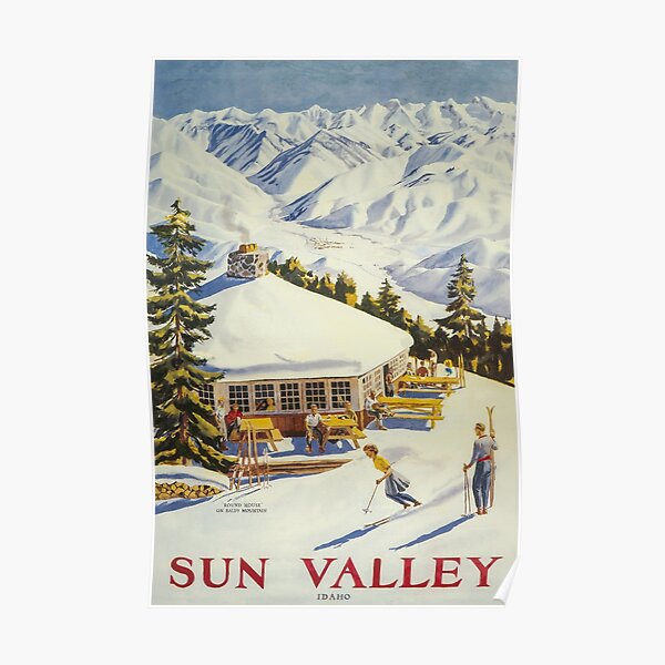 Sun Valley, Ski Poster Poster