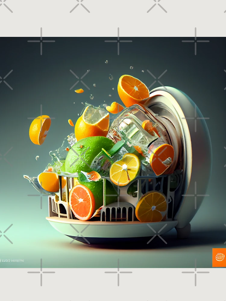 Thumbnail 6 von 6, Premium Oversized Pullover, Citrus Cleanup The Dishwashers Burden Digital Painting designt und verkauft von CodeAndColors.