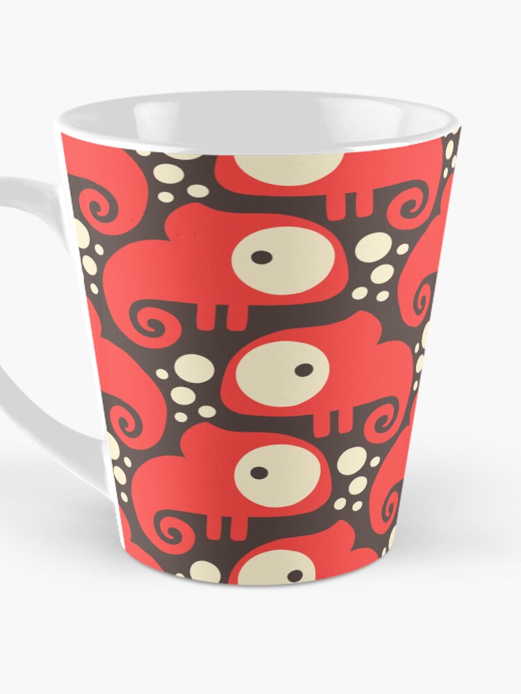 Thumbnail 3 of 4, Coffee Mug, 2698 F - chameleons pattern designed and sold by RouCouCou.