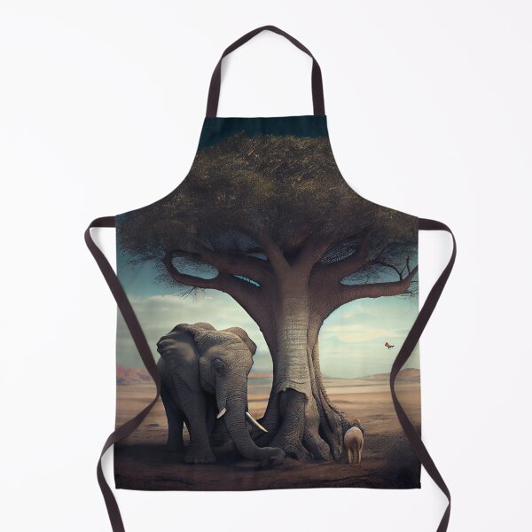 Artikelvorschau, Elephant and the Monster in the Tree Digital Painting entworfen und verkauft von CodeAndColors.