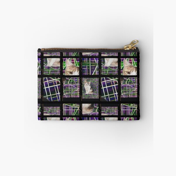 Item preview, Surreal cat portrait cyberpunk wireframe tech  designed and sold by Cyberomiz.