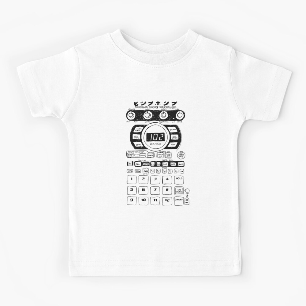 T-shirt enfant avec l'œuvre « Platine de DJ » de l'artiste OceanePLopez