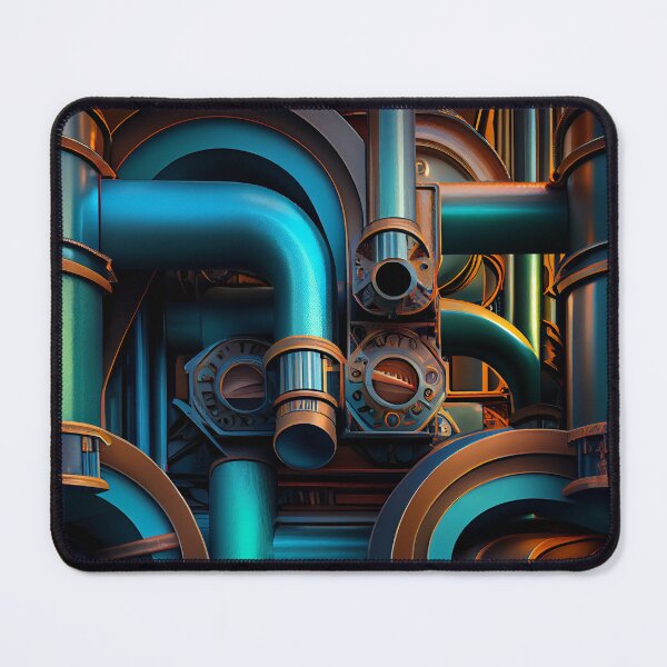 Item preview, Dreamy Dynamic Industrial Pattern Digital Painting designed and sold by CodeAndColors.